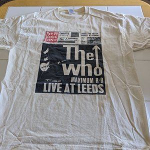 The Who newsprint "Live at Leeds" t-shirt